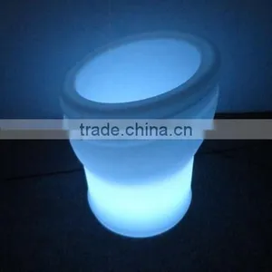 LED Shenzhen Night Club Ice Bucket .plastic Ice Cream Bucket. Clear Plastic Ice Buckets Wholesale thumbnail-1