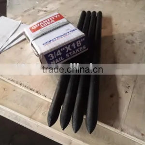 Square/round /flat Steel Nail Stake 7/8"&3/4" Length From 12"-48" on Sale thumbnail-3