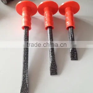Hex Shank Point Chisel With TPR Hand Guard thumbnail-1