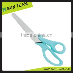 ST017 8-3/4" Zig Zag Scissors New ABS Handle Steel Blade Pinking Scissors thumbnail-1