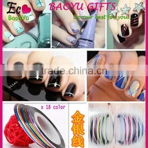 DIY Nail Art Decoration 3D Colorful Nail Tape Nail Art Stripe Tape thumbnail-2