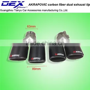 Akrapovic Carbon Fiber Exhaust Pipe Universal Car Parts Muffler Tip thumbnail-2