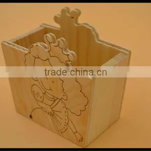 2017 Wooden Cartoon Character Pen Holder thumbnail-6