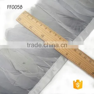 New Custome Style Natural Decorative Feather Gray Wholesale for Carnival Party thumbnail-4