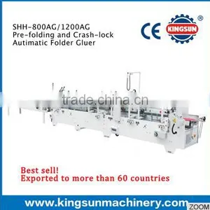 SHH Pre-folding and Bottom Lock Automatic Folder Gluer Machine thumbnail-1
