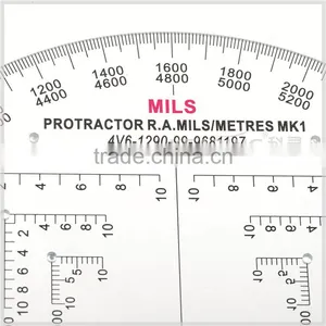 Kearing Brand Manufacture 6"military Mapwork Protractor,military Half Moon Protractor,military Round Protractor Plotter#KMP-1 thumbnail-2