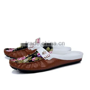 Brand Fashion Leather Peas Shoes Casual Loafers for Men, Adults Casual Shoes Slippers Have Sample for Male Made in Jinjiang thumbnail-2