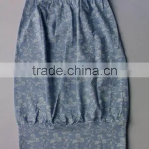 LADIES STRATCHED ALLOVER PRINTED BALLOON DRESS thumbnail-1