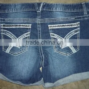 Denim Shorts, Ladies Stylist Denim Sexy Shorts thumbnail-2