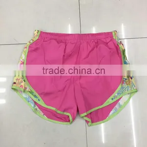 Clothing Inventory Women 100%polyester Contrast Sports Shorts thumbnail-1