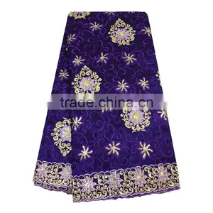 2017 India Hot Selling Lace Cheap Price Raw Silk George Wrappers thumbnail-3