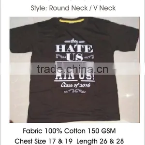 V Neck Cotton T-Shirts Printed Custom Designs Low Price thumbnail-3