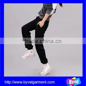 Womens Fashion Harem Sweat Pants Lady Plain Dance Harem Sweat Pants thumbnail-3