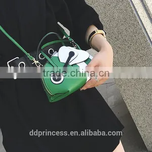 Newest Animal Shape Kids Bag Green Bag Shoulder Hand Casual Cosmetic Bag thumbnail-4