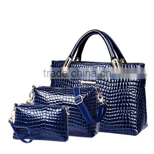 DY0067Z Europea Fashion Snakeskin Ladies pu Bag Set 3pcs Bag Set thumbnail-3