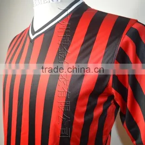 Striped T-shirt Sports Wear O-neck 100% Polyester thumbnail-2