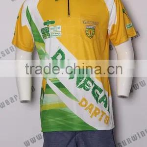 Athletic Colorful Sublimated Darts Jersey Quick Dry Custom Darts Shirt thumbnail-1