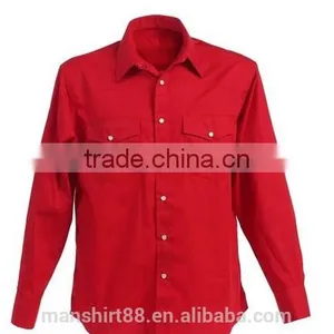 Thick Solid Fabric Double Pocket Mens Casual Shirts thumbnail-2