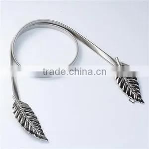 Waistband Leaf Silver Tone thumbnail-1