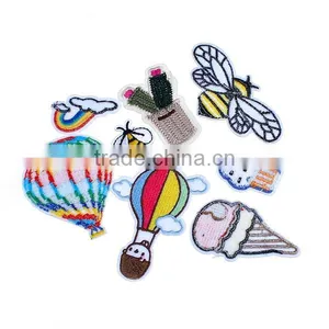 Fabric Iron On Patches At Random Bee Animal Hot Air Balloon Custom Iron On Patch thumbnail-2