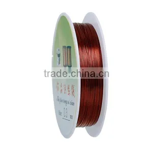 Copper Beading Wire Thread Cord Round Red Brown 0.3mm Dia. , 2 Rolls thumbnail-1