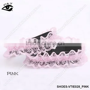 4 Colors Lace Ribbon Shoe Lace Elastic Straps For High Heels thumbnail-5