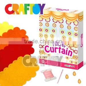 Make Your Flower Curtain Children Crafts DIY Kit Toy thumbnail-1