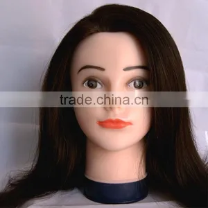 Beauty School Human Hair Trainning Head Salon Teaching Head Hair Styling Head thumbnail-3