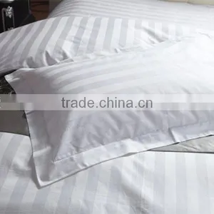 China Wholesale New Luxury 100% Cotton Stripe Hotel Bed Sheet Set thumbnail-4