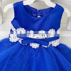 Wholesale Blank Baby Tulle Dress Baby Party Lace Dress thumbnail-1