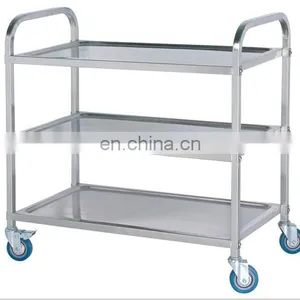 Four Wheels Three Layers of Silver Hotel Shopping Trolley thumbnail-1