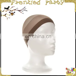 Beige and Black Snood Elastic Nylon Nylon Wig Caps FGWA-1007 thumbnail-1