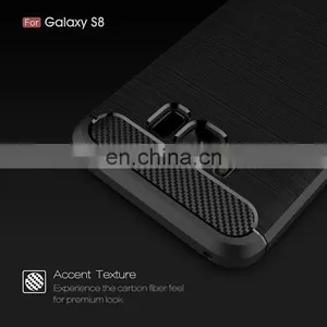 Carbon Fiber Pattern Soft TPU Back Cover Case for Samsung Galaxy S8 thumbnail-3