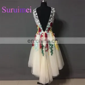 Tea Length Prom Dresses Vestidos de Noiva Formal Evening Gowns New Arrivals thumbnail-2