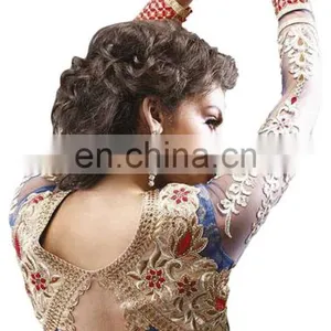Stylish Party Wear Semi Stitched Georgette Suits With Heavy Embroidery Work 2017 thumbnail-3