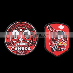 High Quality Custom Logo Bird Woven Decorative Clothing Patches thumbnail-4
