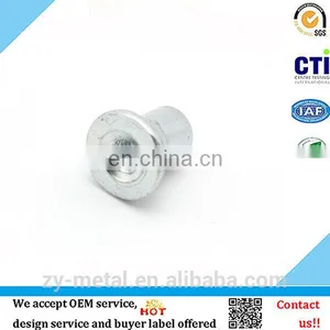 M1-M10 Blue Zinc Plated Steel Square Neck Half Thread Insert Nut Rivet Nut thumbnail-1