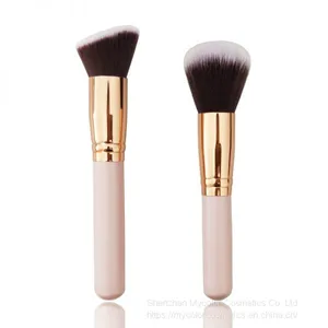 New High Quality Customized Portable Makeup Brush Powder Brush Foundation Brush OEM Blush Brush thumbnail-1