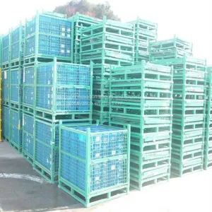 Heavy Duty Galvanized Foldable Wire Mesh Box thumbnail-1