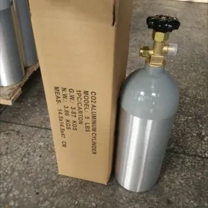 1 - 10 L Refillable Food Aluminum Co2 Tank Cylinder Co2 Gas Cylinder for Beverage Aquarium thumbnail-2
