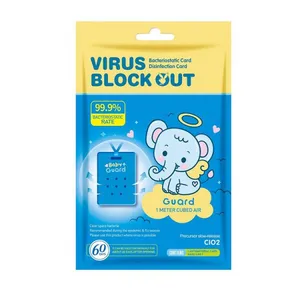 Virus Blocker Air Doctor Chlorine Dioxide Clo2 Gas Disinfection Sterilization Card For Children thumbnail-3