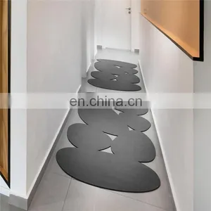 Modern Minimalist Wool Felt Rug, Corridor Rug, Eco Friendly Boho Rug thumbnail-6