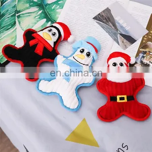 New Arrival Squeaky Santa Claus Pet Christmas Plush Dog Toy thumbnail-7