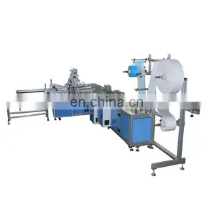 7Servo Full-Automatic 1+1 Mask Making Mach 1+1 Mask Disposable 3Ply Medical Flat Face Mask Machine With Earloop Welding thumbnail-3
