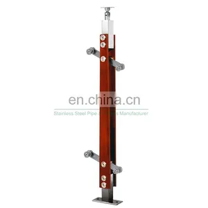 New Design Balcony Stainless Steel Railing Post Glass Balustrade Fittings Supplier In China thumbnail-7