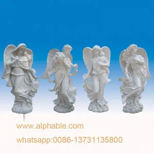 Supply Hand Carved Stone Angel Statues thumbnail-5