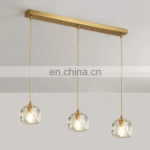 Decoration Luxury Lighting k9 Crystal Lamps Ceiling Chandelier Hanging Nordic Pendant Light thumbnail-6
