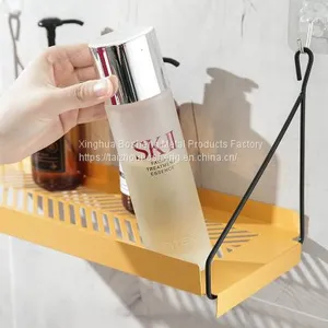 Wall-Mounted Storage Rack Free Punching Kitchen Rack Shelf Cosmetic Storage Rack thumbnail-3