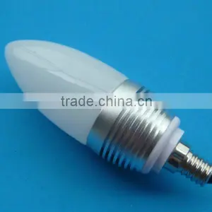High Bright Luminous 3w E14 Candle Bulb for Home Lighting,CE&ROHS,3 Years Warranty thumbnail-1