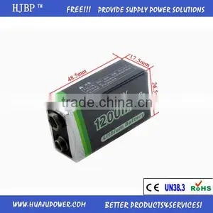China Factory Wholesale HJBP CE|ROHS|UN38.3 LiSOCl2 ER9V 1200MAH Lithium Battery for Smoke Detector thumbnail-2